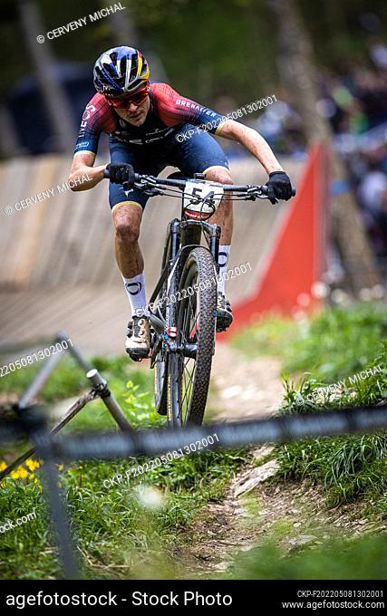 Thomas Pidcock of Great Britain win the second round of MTB World Cup in Albstadt, Germany, May 8, 2022. (CTK Photo/Michal Cerveny)
