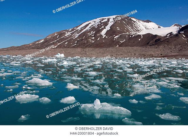 Spitsbergen, Svalbard, Liefdefjord, sea, ice
