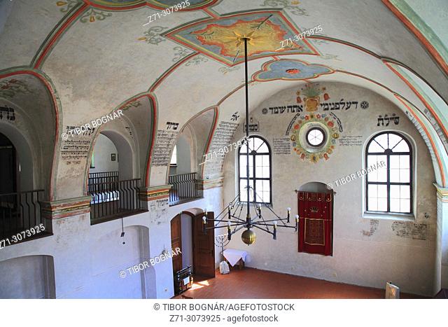 Czech Republic, Trebic, Jewish Quarter, Rear Synagogue, interior,
