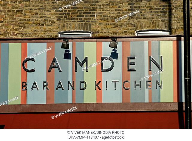 Camden Bar and Kitchen ; Camden town market ; London ; U.K. United Kingdom England