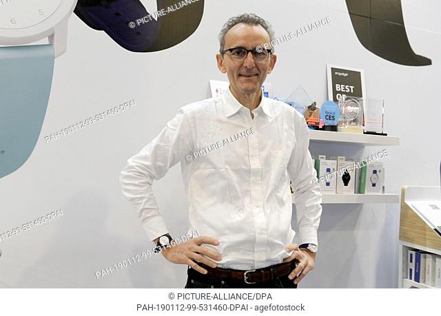 11 January 2019, US, Las Vegas: The owner of Withings, Eric Carreel, can be seen at the technology fair CES. (to dpa ""New owner focuses Withings completely on...