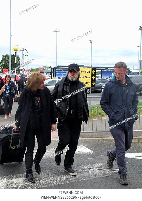 Mark Hamill arrives at Belfast International Airport after filming the latest Star Wars movie in Malin Head in Donegal, Ireand