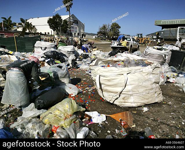 Garbage is sorted at a recycling center in the city of Knysna, South Africa. Photo: André Maslennikov