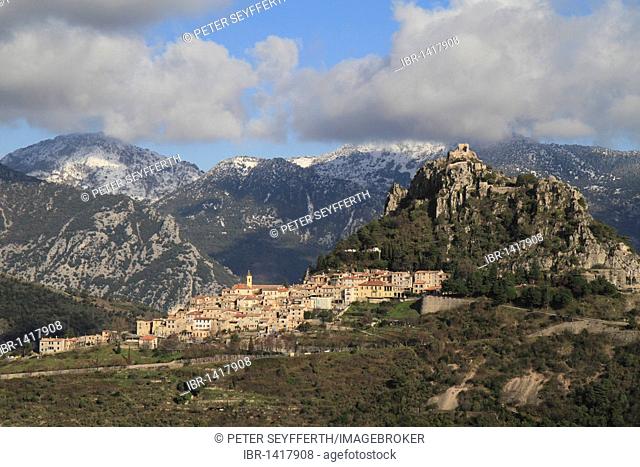 Sainte-Agnès, highest mountain village on the Mediterranean, Département Alpes Maritimes, Région Provence-Alpes-Côte d'Azur, Southern France, France, Europe