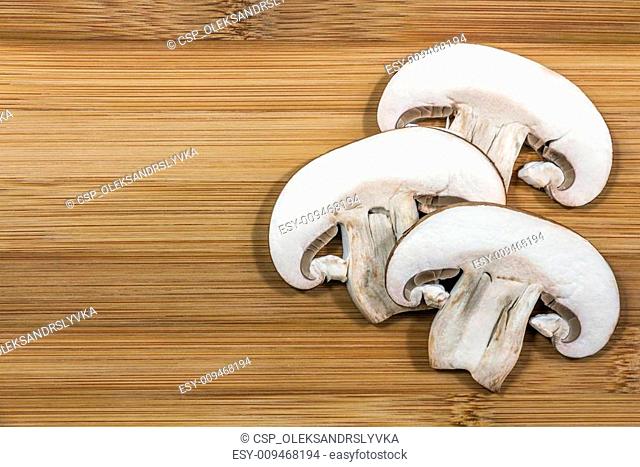 pieces of sliced mushrooms