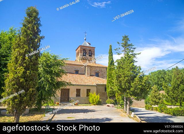 San Nicolas de Bari church. Escobar de Polendos, Segovia province, Castilla Leon, Spain