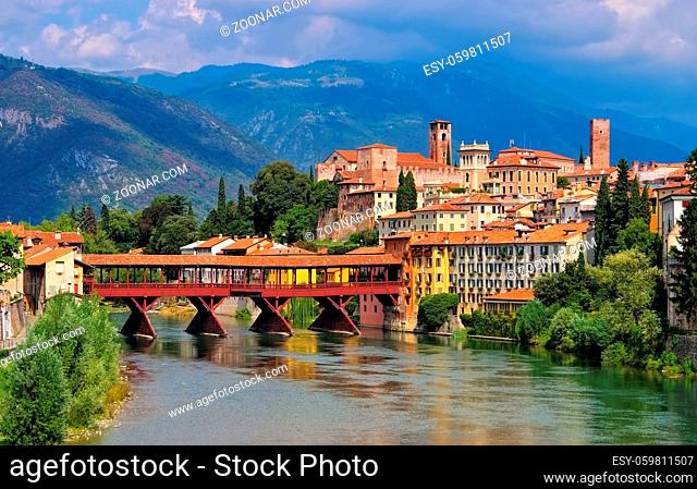 Bassano del Grappa Ponte Vecchio in northern Italy