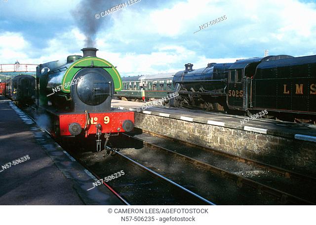 The Strathspey Railway runs from Aviemore to Broomhill in the Highlands. The locomotives pictured, an industrial 0-6-0 on the left and a former London Midland...