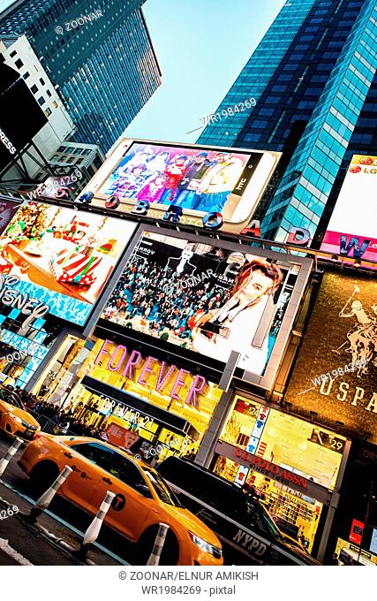 LAS VEGAS, USA - DECEMBER 20, 2013: Times Square in Downtown Manhattan