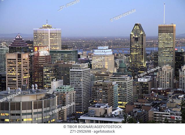 Canada, Quebec, Montreal, downtown, skyline,