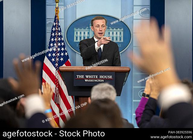 White House National Security Advisor Jake Sullivan speaks during a press briefing at the White House in Washington, DC on Thursday, November 10, 2022