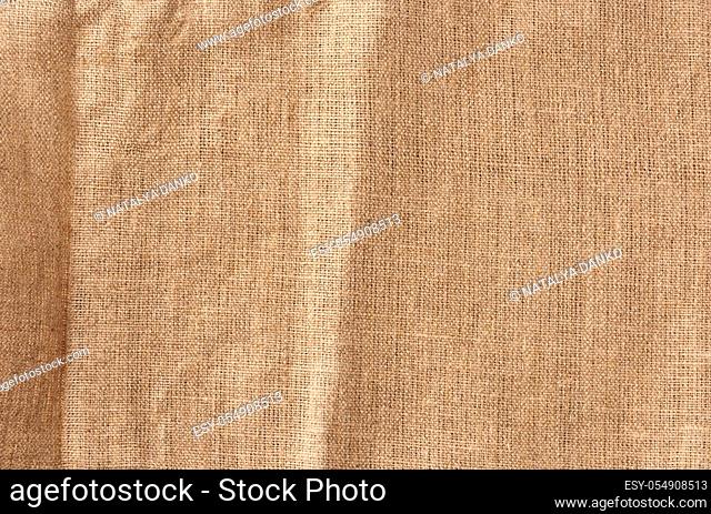 brown burlap texture, full frame, close up