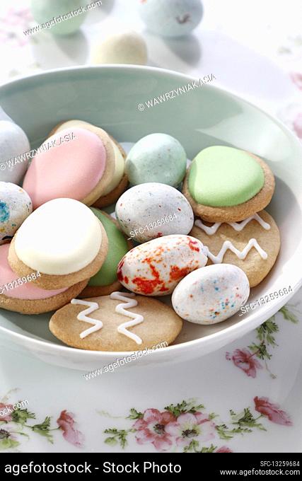 Easter cookies and sweet eggs