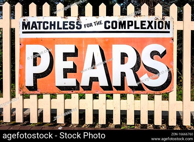 Pears sign at Sheffield Park Station