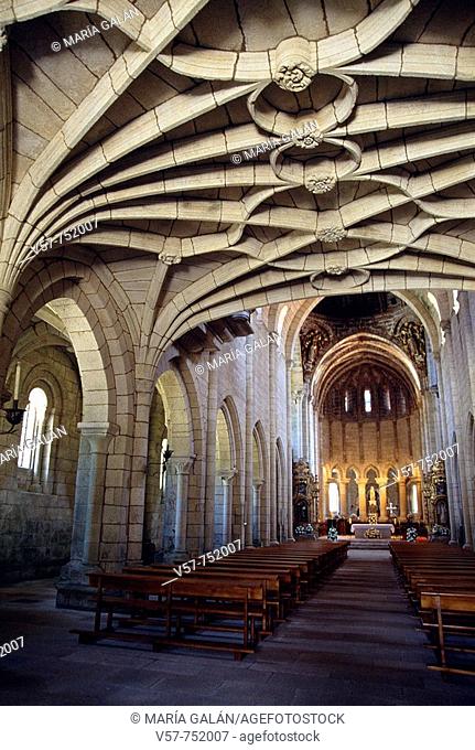 Church, Santa Maria de Oseira monastery, Orense province, Galicia, Spain