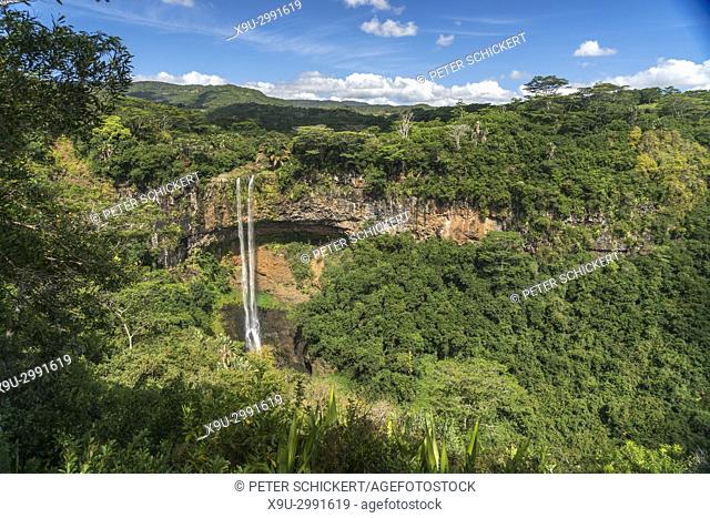 Chamarel Falls, Chamarel, Black River, Mauritius, Africa