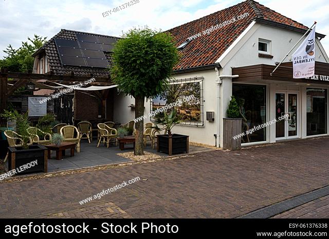 Diever, Drenthe, The Netherlands - Restaurants and terraces in the old village center