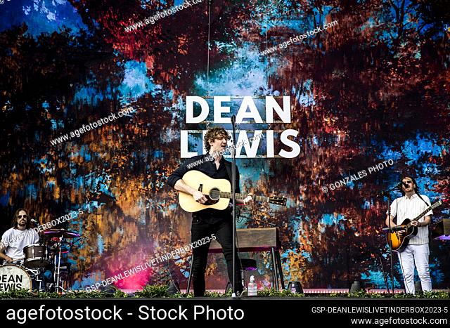 Odense, Denmark. 24th, June 2023. The Australian singer and songwriter Dean Lewis performs a live concert during the Danish music festival Tinderbox 2023 in...