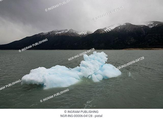 Iceberg in Lake Argentino, Perito Moreno Glacier, Los Glaciares National Park, Santa Cruz Province, Patagonia, Argentina