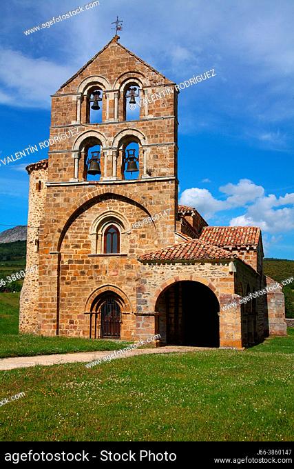 Romanesque church of San Salvadro in Cantamuda. Montaña Palentina