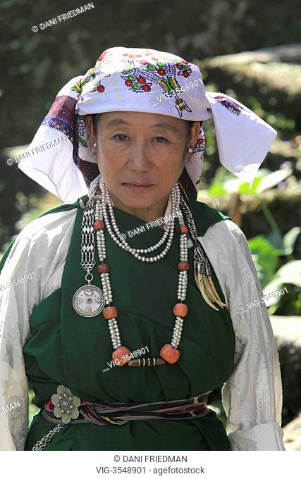 Lepcha youth wearing traditional attire in a village in Melli, West Sikkim,  India, Stock Photo, Picture And Rights Managed Image. Pic. VIG-3483940 |  agefotostock