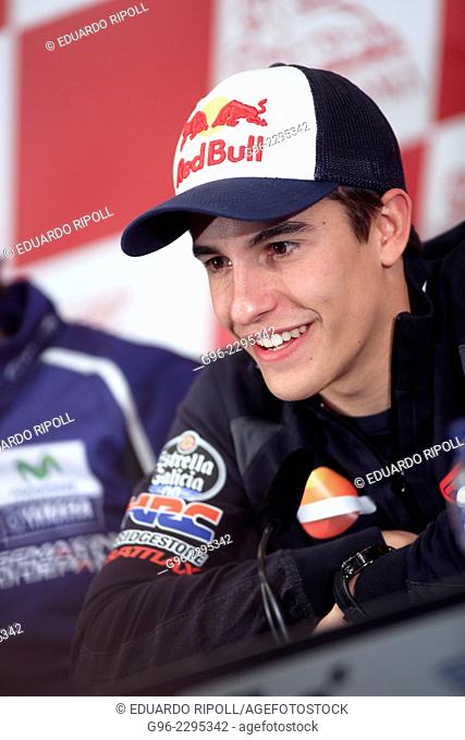 Marc Marquez during a press conference