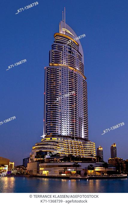 The Lake Hotel near the Dubai Mall in Dubai, UAE