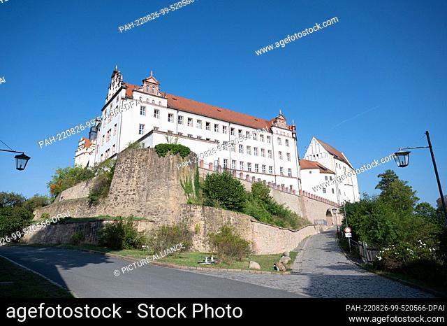 25 August 2022, Saxony, Colditz: The Renaissance Colditz Castle. The castle belongs to the State Palaces, Castles and Gardens of Saxony