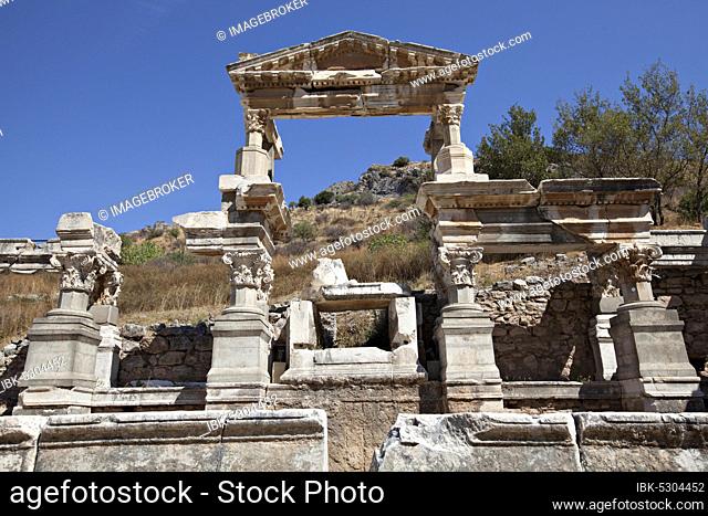 The Fountain of Traianus, Ephesus, Izmir, Turkey, Asia