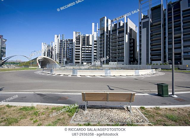 Italy, Lombardy, Milan, Portello District, Residenze Parco Vittoria by Studio Canali Associati