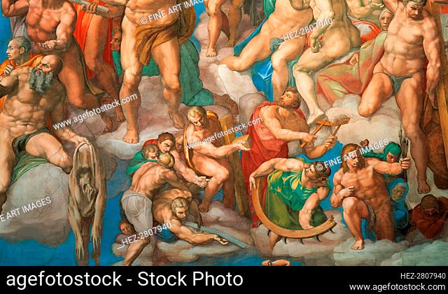 The Last Judgment (Fresco of the Sistine Chapel in the Vatican), 1536-1541. Creator: Buonarroti, Michelangelo (1475-1564)
