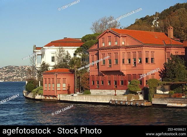 View of the traditional seaside residence or so-called waterside mansion Yedi Sekiz Hasan Pasa Yalisi in Kanlica village