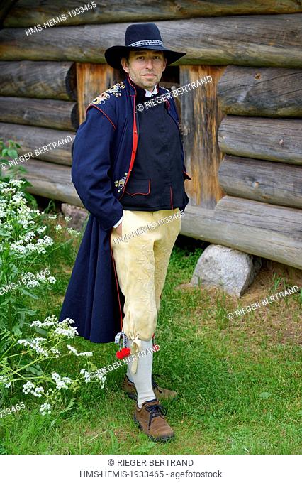 Sweden, Dalarna County, Leksand, the most popular in Sweden midsummer celebrations