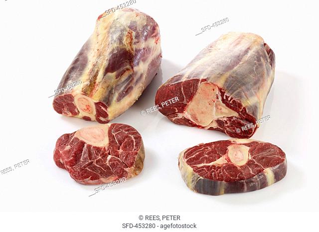 Front and rear shins of beef