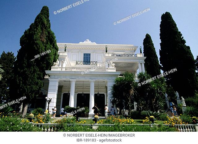 Achilleion Palace, built by Empress Elisabeth of Austria, Corfu, Greece