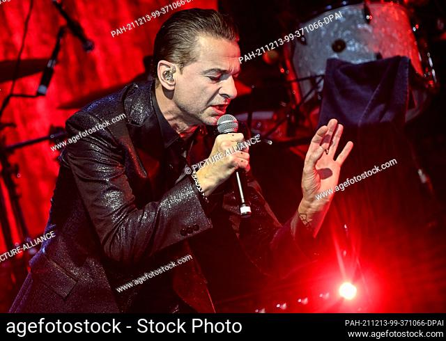 13 December 2021, Berlin: Singer Dave Gahan is on stage at his only concert in Germany as part of the Telekom Streets Gigs