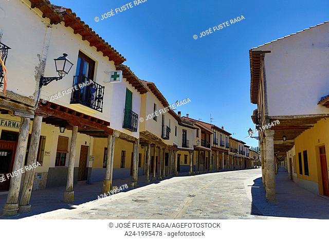 Spain, Castilla Leon Community, Palencia Province , Ampudia City, Main Street