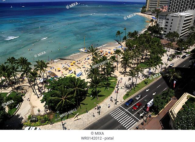 Beach Resort, Honolulu, Hawaii, U.S.A