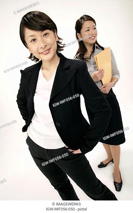Businesswomen smiling, portrait