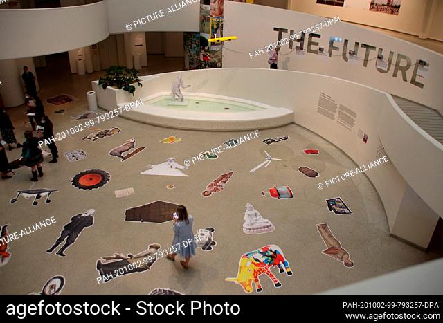 30 September 2020, US, New York: In the rotunda of the Guggenheim Museum, the show ""Countryside, the Future, "" conceived by Dutch star architect Rem Kolhaas
