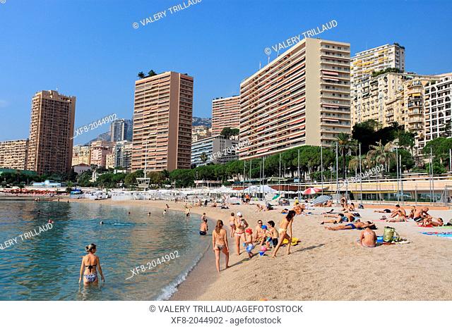 Larvotto beach, Monte Carlo, Monaco