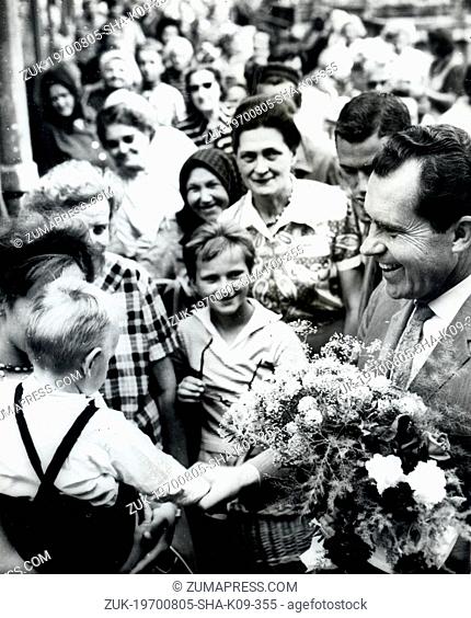 Jul 20, 1963 - Budapest, Hungary - RICHARD NIXON (January 9, 1913 – April 22, 1994) was the 37th President of the United States (1969–1974)