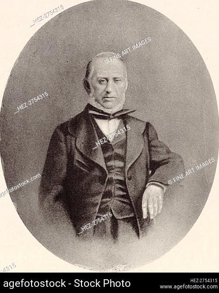 Portrait of the Composer Saverio Mercadante (1795-1870). Creator: Anonymous