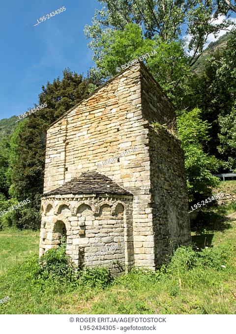 Sant Marti de Bavamoll chapel in the Pyrenees, Spain