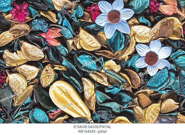 Beautiful and colorful background of Ocean Scent potpourri