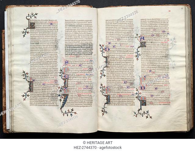 The Gotha Missal: Fol. 29r, Text, c. 1375. Creator: Master of the Boqueteaux (French); Workshop, and
