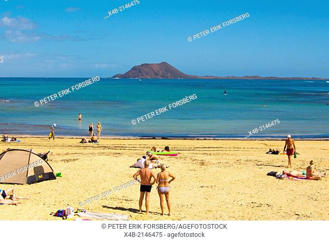 Playa Corralejo Viejo beach, Corralejo, Fuerteventura, Canary Islands, Spain, Europe