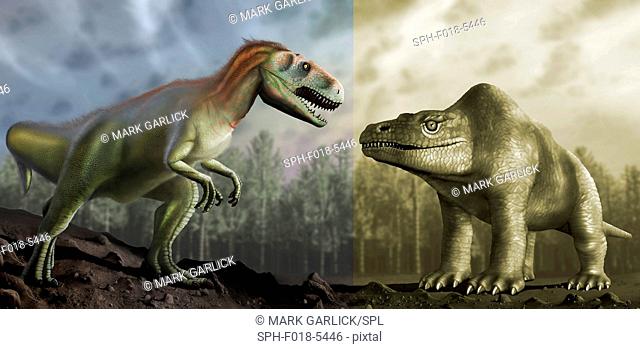 Megalosaurus is a genus of extinct meat-eating dinosaurs, theropods, from the Middle Jurassic period in EarthÔÇÖs history, 166 million years ago