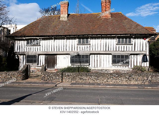 Europe, UK, England, Kent, Margate - this 16th century half-timbered house is listed Grade II*
