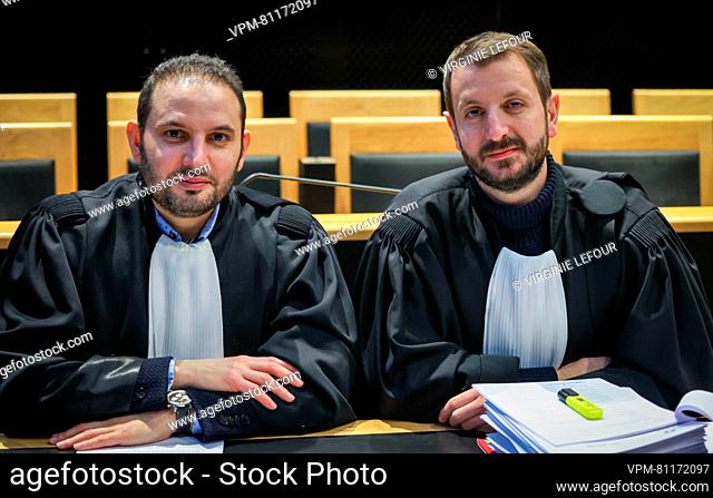 Lawyer Ricardo Bruno and Lawyer Regis Brocca pictured before the jury constitution session at the assizes trial of Dambremont